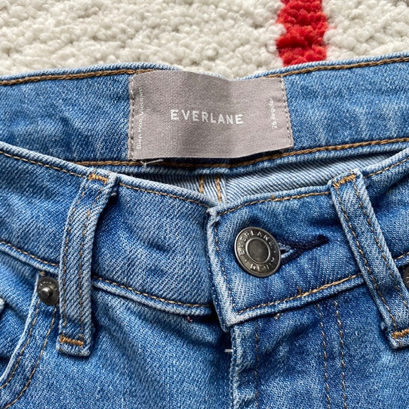 Everlane Skinny High Rise Mid Blue Sz 26 - Picture 4 of 5